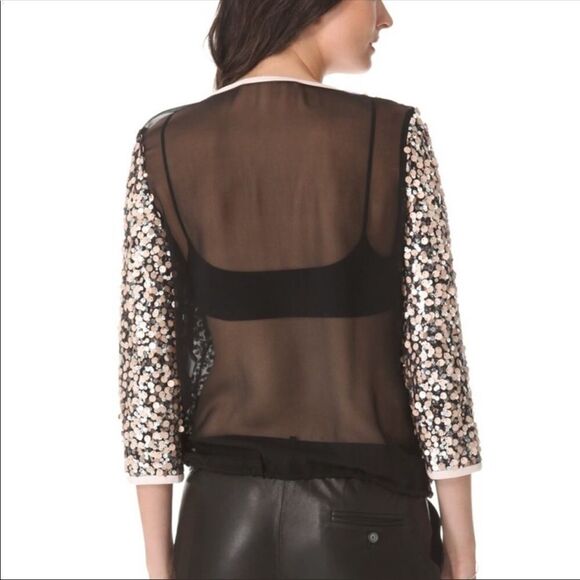 Diane Von Furstenberg Kavita Sequin Top NWOT - Picture 9 of 9